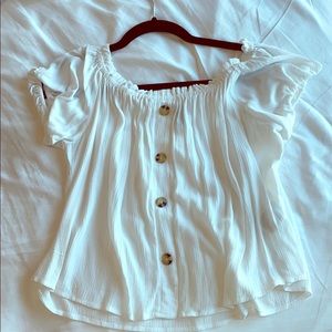 NWOT Babydoll slightly off shoulder top